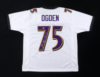 Jonathan Ogden Signed Jersey Inscribed "HOF 13" (Beckett & Prova) at PristineAuction.com