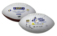 Cooper Kupp Signed Rams LE Triple Crown Logo Football Inscribed "SB LVI MVP" (Fanatics) at PristineAuction.com