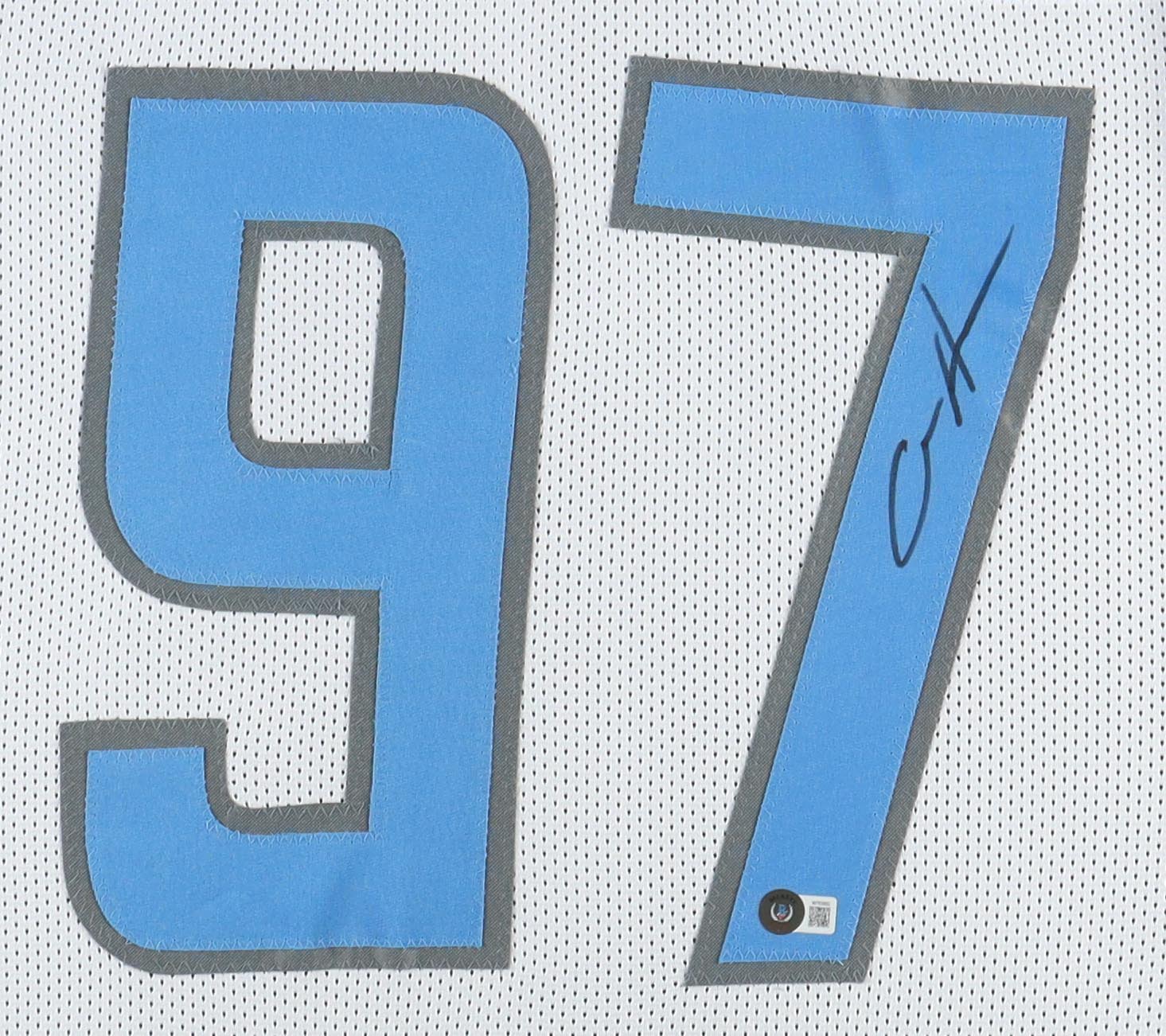 Aidan Hutchinson Signed Custom Framed Jersey Display (Beckett) at PristineAuction.com Aidan Hutchinson Signed Custom Framed Jersey Display (Beckett) at PristineAuction.com