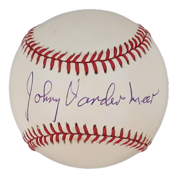 Johnny Vander Meer Signed ONL Baseball (JSA) at PristineAuction.com Johnny Vander Meer Signed ONL Baseball (JSA) at PristineAuction.com