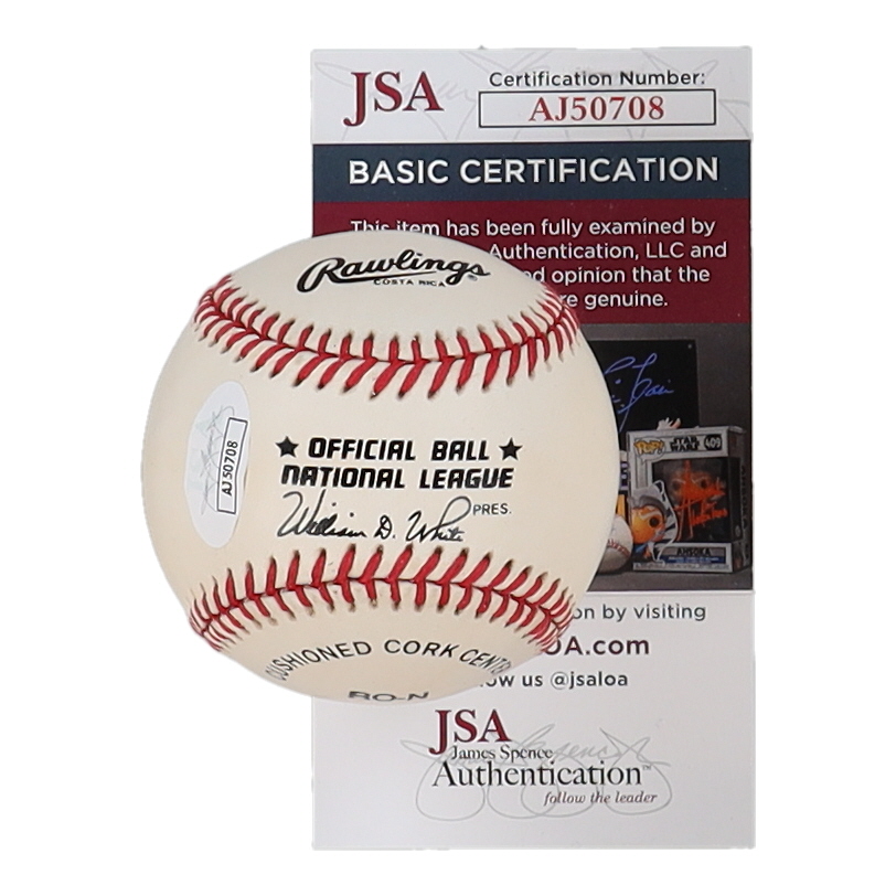 Johnny Vander Meer Signed ONL Baseball (JSA) at PristineAuction.com Johnny Vander Meer Signed ONL Baseball (JSA) at PristineAuction.com