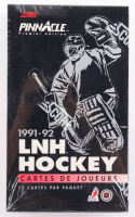 1991-92 Score Pinnacle Hockey Wax Box of (36) Packs at PristineAuction.com