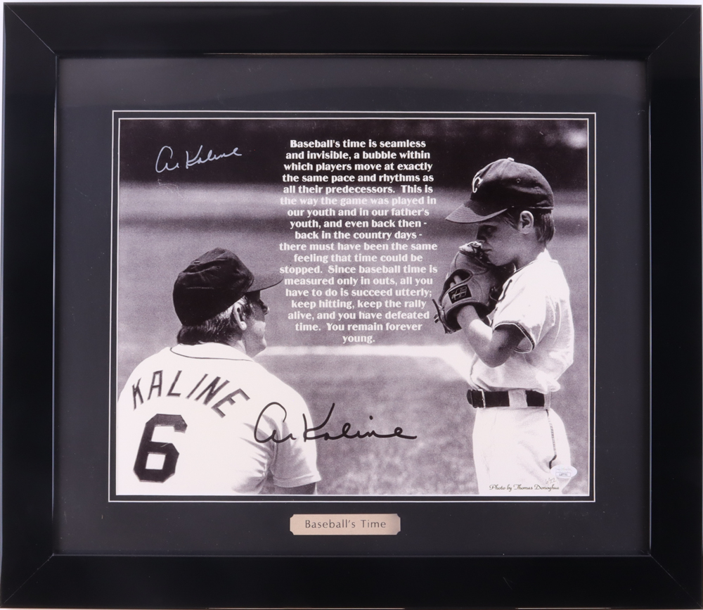 Al Kaline Signed LE "Baseball's Time" 22x26 Custom Framed Poster Display (JSA) at PristineAuction.com Al Kaline Signed LE "Baseball's Time" 22x26 Custom Framed Poster Display (JSA) at PristineAuction.com