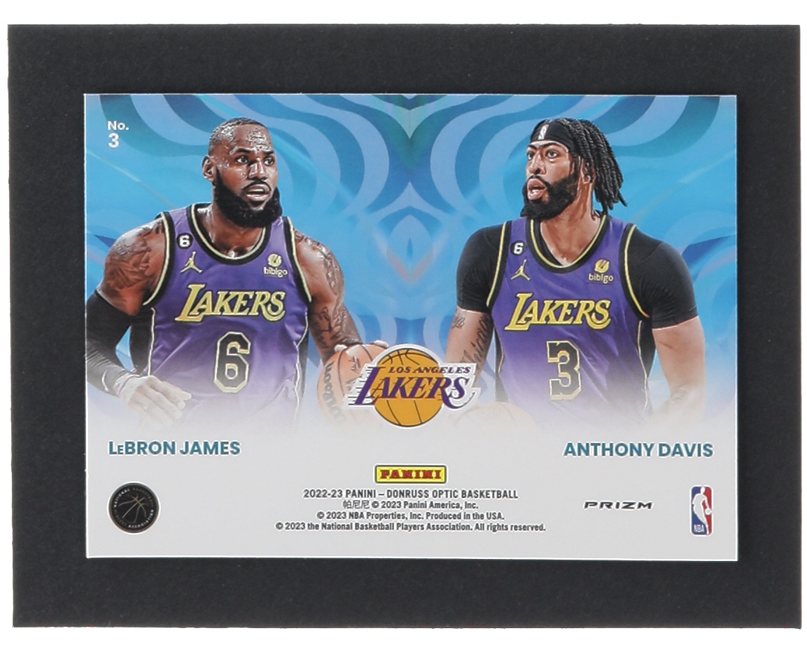 Anthony Davis / LeBron James 2022-23 Donruss Optic Optical Illusions Holo #3 at PristineAuction.com Anthony Davis / LeBron James 2022-23 Donruss Optic Optical Illusions Holo #3 at PristineAuction.com