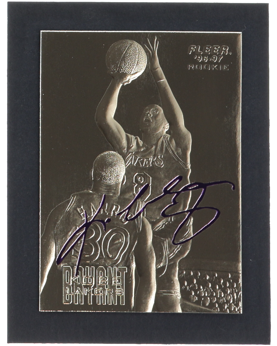 Kobe Bryant 1996-97 Fleer Purple Signature 23Kt Gold RC #51053 at PristineAuction.com Kobe Bryant 1996-97 Fleer Purple Signature 23Kt Gold RC #51053 at PristineAuction.com