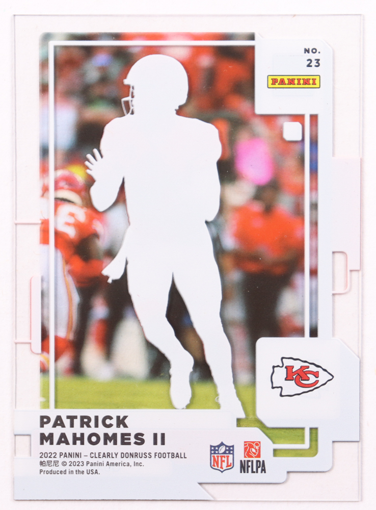 Patrick Mahomes II 2022 Clearly Donruss #23 at PristineAuction.com Patrick Mahomes II 2022 Clearly Donruss #23 at PristineAuction.com