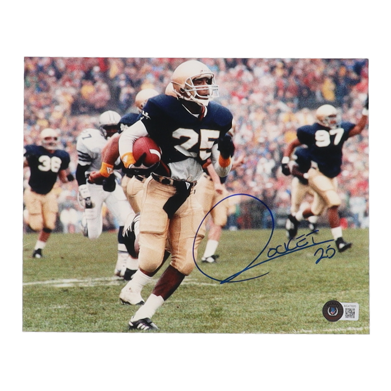 Rocket Ismail Signed Notre Dame Fighting Irish 8x10 Photo (Beckett) at PristineAuction.com Rocket Ismail Signed Notre Dame Fighting Irish 8x10 Photo (Beckett) at PristineAuction.com