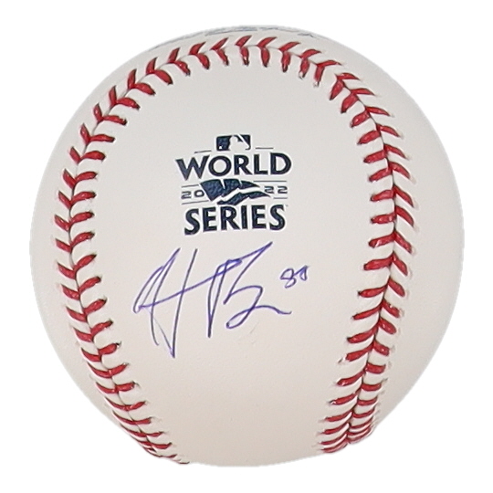Hunter Brown Signed 2022 World Series Baseball (JSA) at PristineAuction.com Hunter Brown Signed 2022 World Series Baseball (JSA) at PristineAuction.com