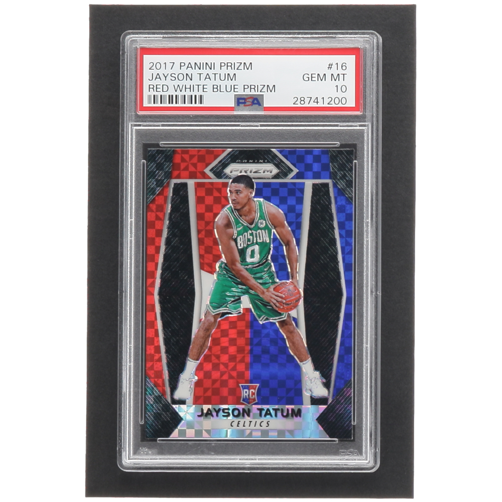 Jayson Tatum 2017-18 Panini Prizm Prizms Red White and Blue #16 RC 