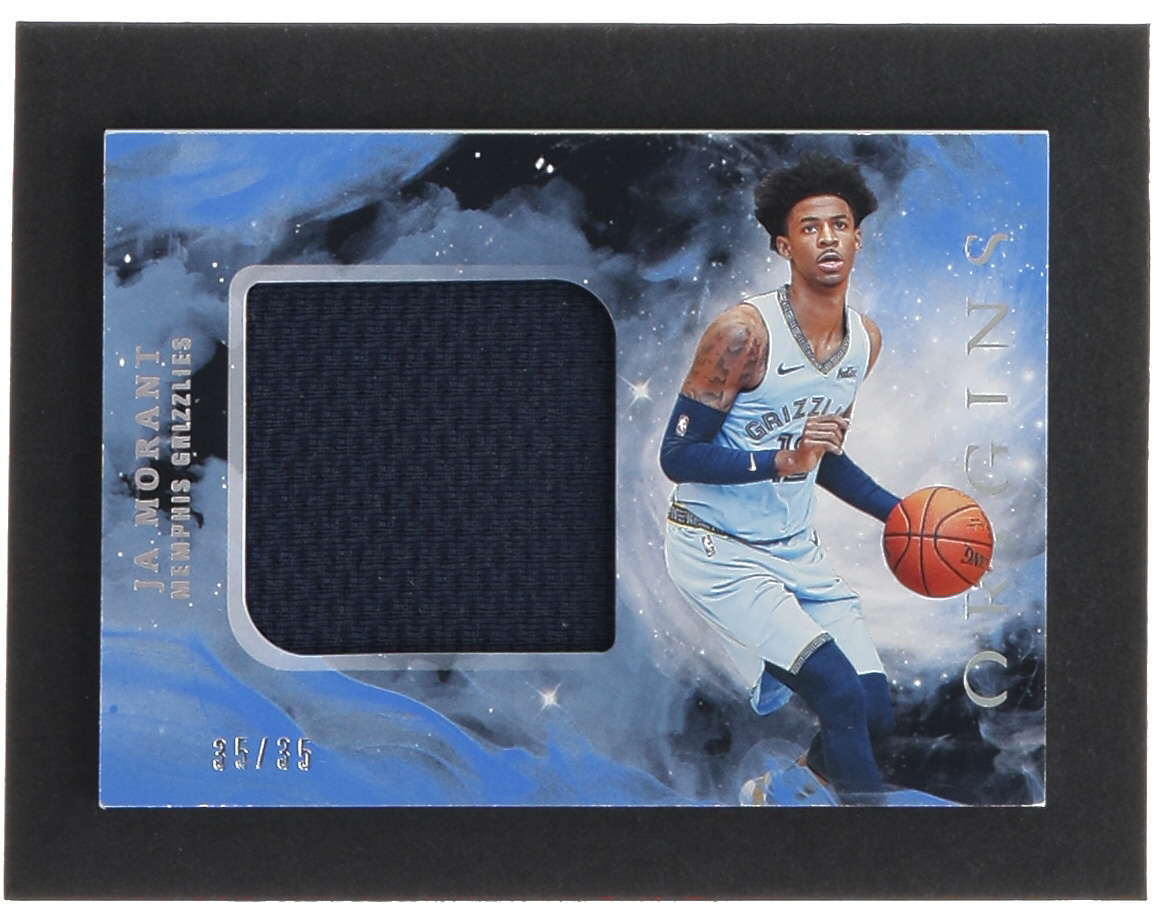Ja Morant 2019-20 Panini Origins Rookie Jumbo Jerseys Blue #7 RC #35/35 at PristineAuction.com Ja Morant 2019-20 Panini Origins Rookie Jumbo Jerseys Blue #7 RC #35/35 at PristineAuction.com