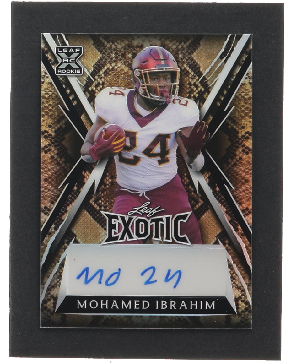 Mohamed Ibrahim 2023 Leaf Exotic Prismatic Snake #BAMI1 RC #2/13 at PristineAuction.com Mohamed Ibrahim 2023 Leaf Exotic Prismatic Snake #BAMI1 RC #2/13 at PristineAuction.com