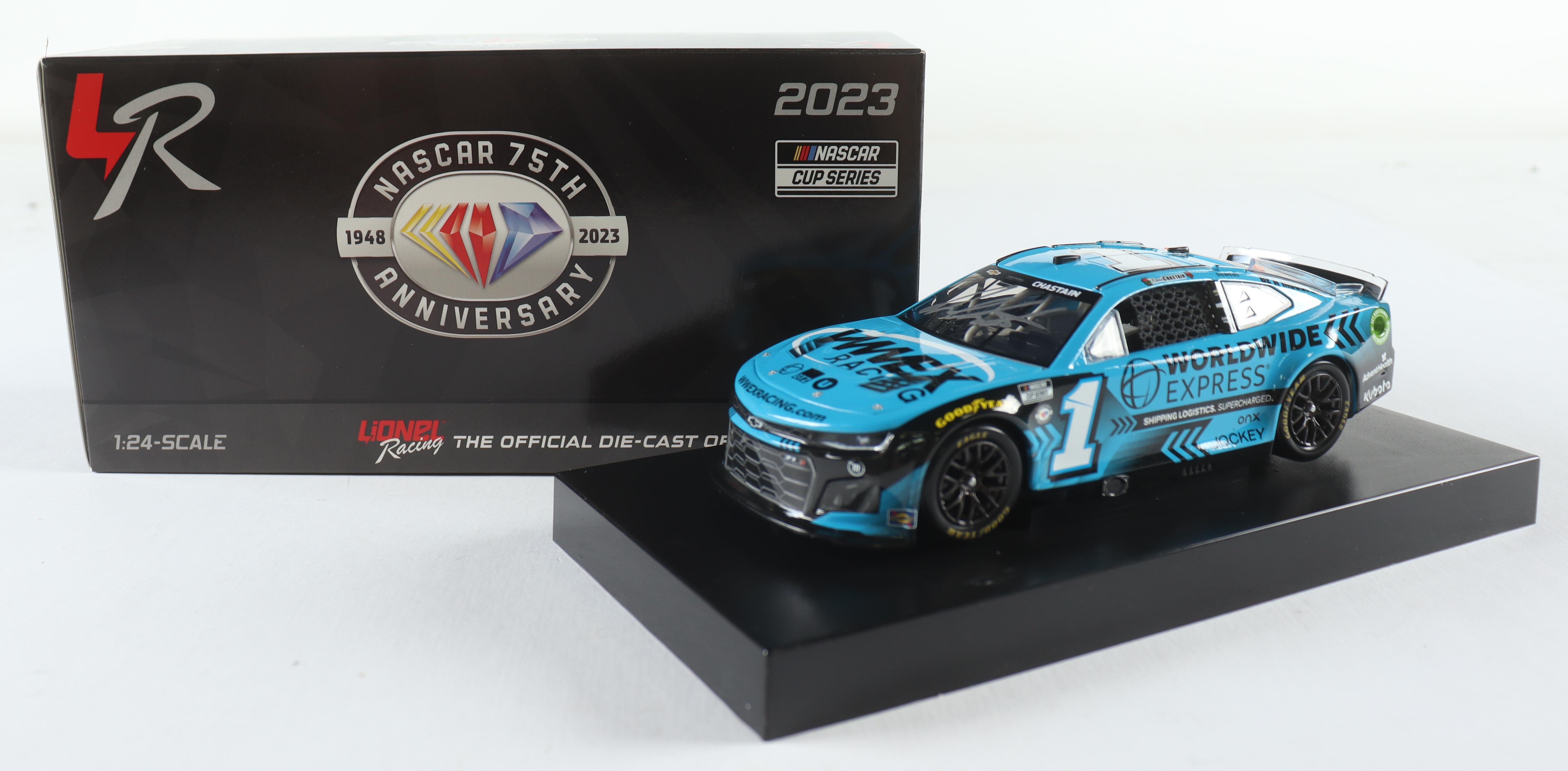 Ross Chastain Signed 2023 #1 Worldwide Express I 1:24 Diecast Car (PA) at PristineAuction.com Ross Chastain Signed 2023 #1 Worldwide Express I 1:24 Diecast Car (PA) at PristineAuction.com