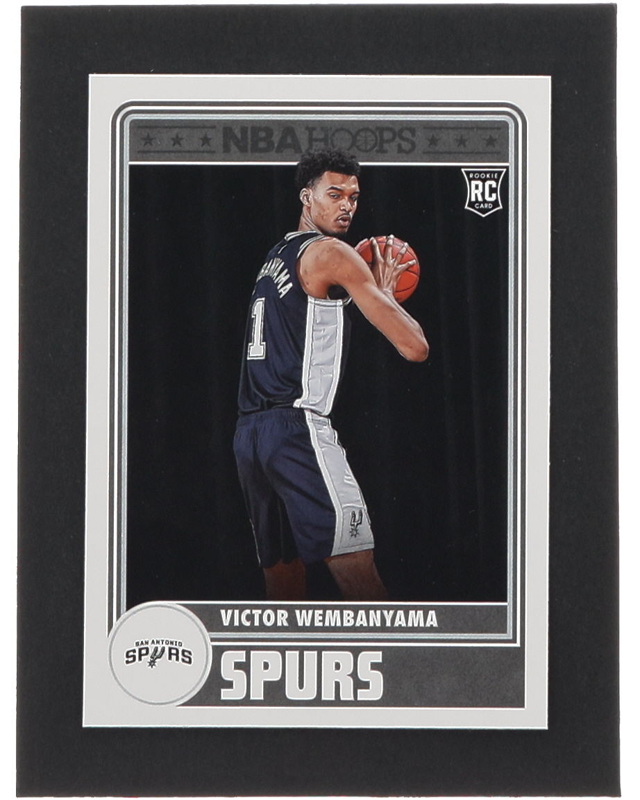 Victor Wembanyama 2023-24 Hoops #298 RC at PristineAuction.com Victor Wembanyama 2023-24 Hoops #298 RC at PristineAuction.com