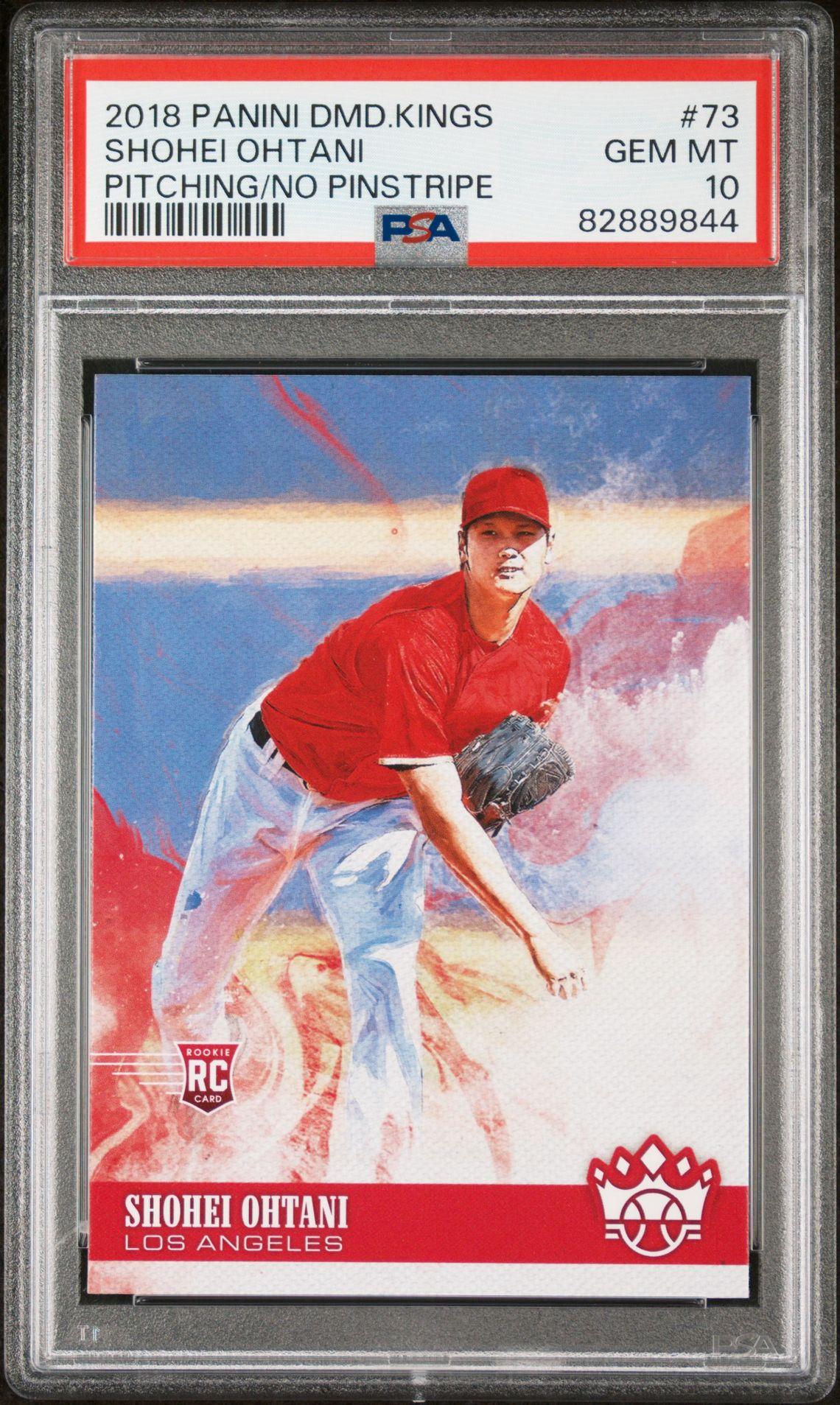 Shohei Ohtani 2018 Diamond Kings / No Pinstripe #73 RC (PSA 10) at PristineAuction.com Shohei Ohtani 2018 Diamond Kings / No Pinstripe #73 RC (PSA 10) at PristineAuction.com