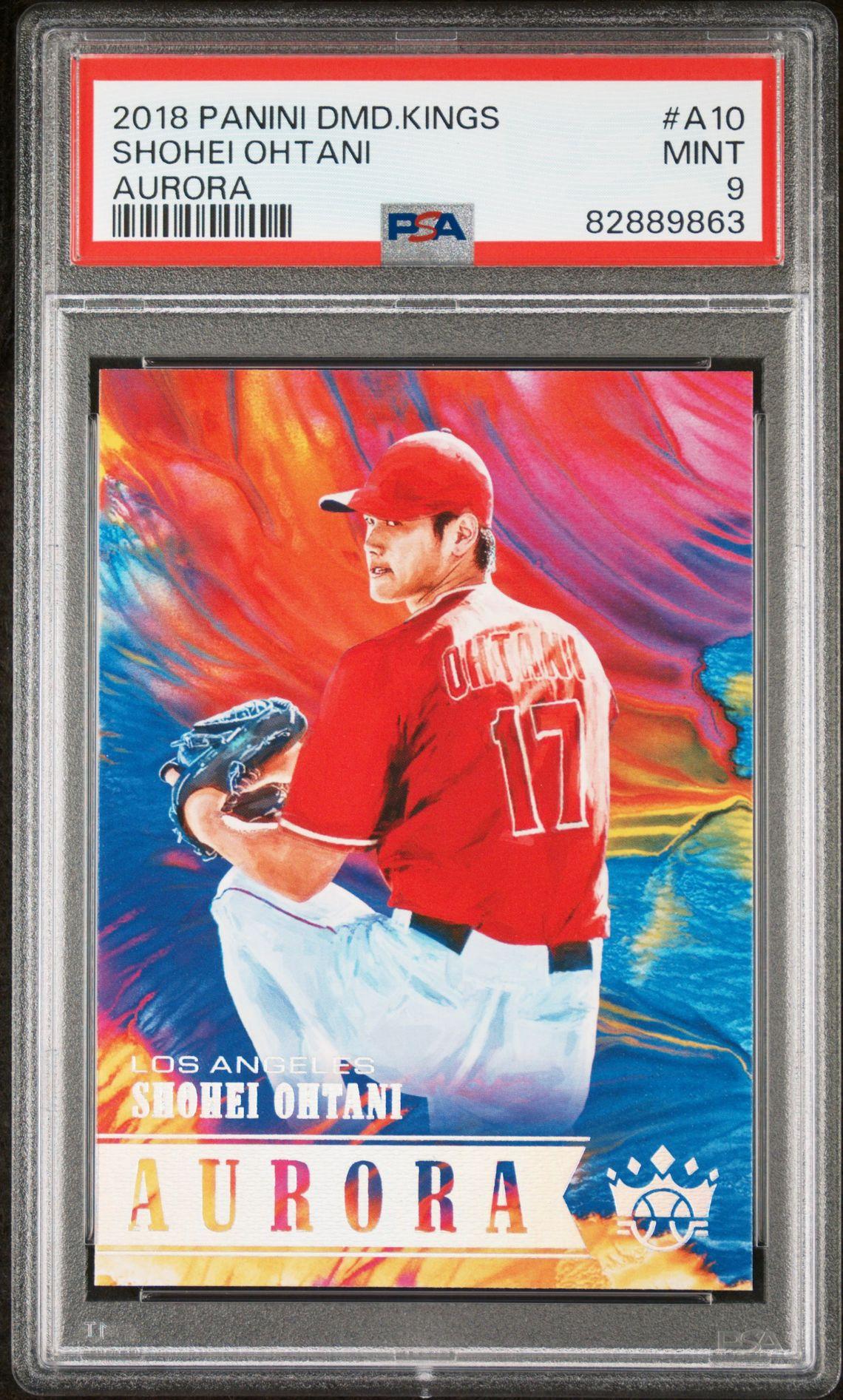 Shohei Ohtani 2018 Diamond Kings Aurora #10 (PSA 9) at PristineAuction.com Shohei Ohtani 2018 Diamond Kings Aurora #10 (PSA 9) at PristineAuction.com