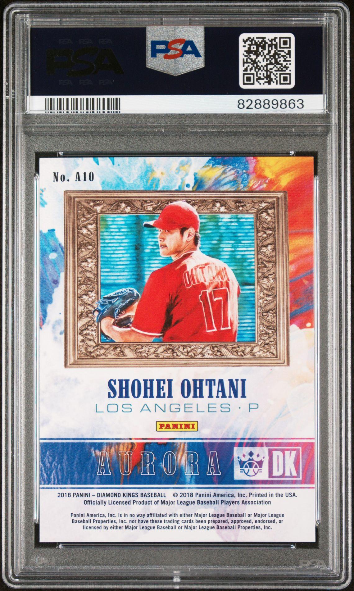 Shohei Ohtani 2018 Diamond Kings Aurora #10 (PSA 9) at PristineAuction.com Shohei Ohtani 2018 Diamond Kings Aurora #10 (PSA 9) at PristineAuction.com