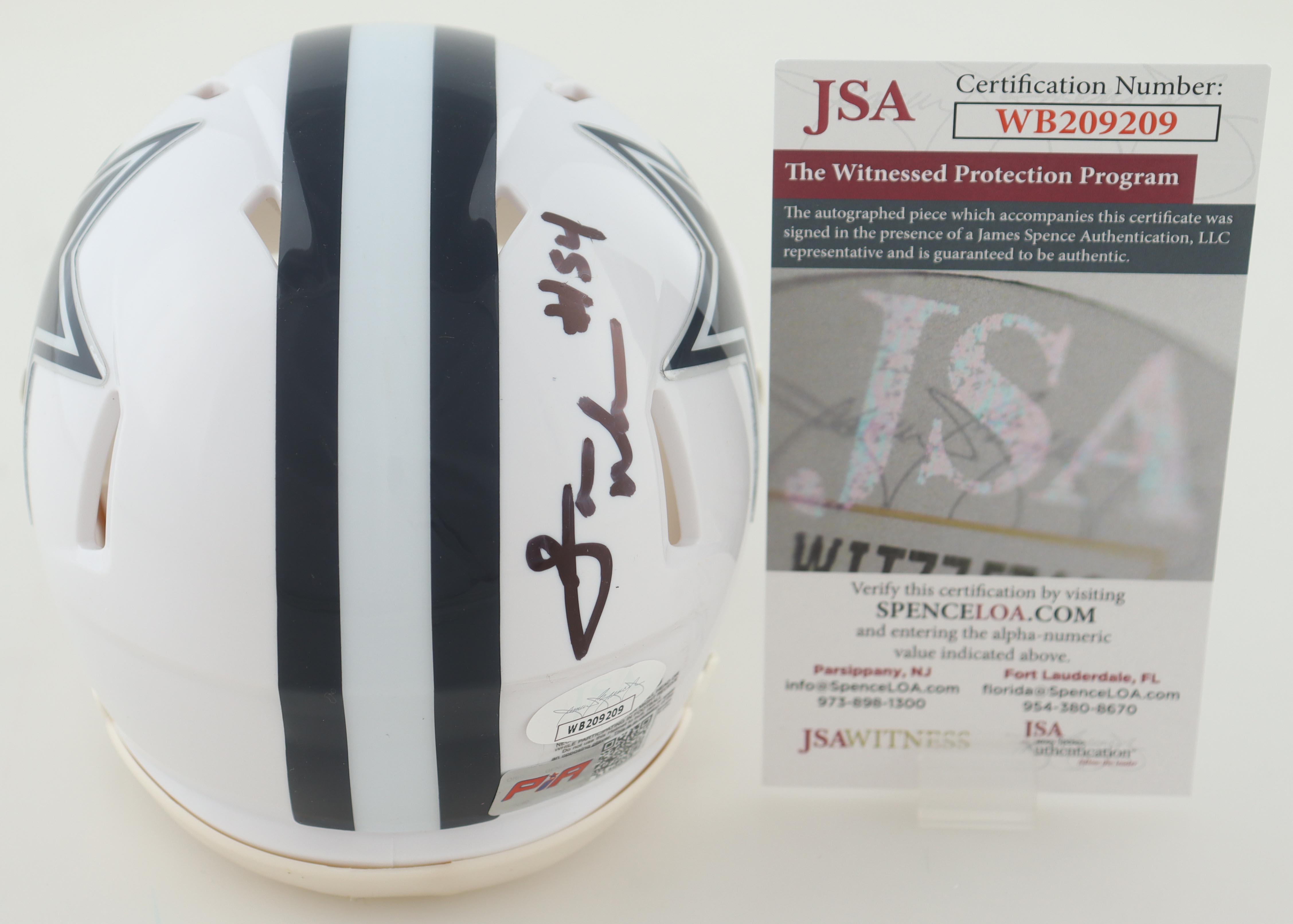 Sam Williams Signed Cowboys Throwback Speed Mini Helmet (JSA) at PristineAuction.com Sam Williams Signed Cowboys Throwback Speed Mini Helmet (JSA) at PristineAuction.com