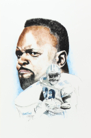 "Emmitt Smith" Cowboys LE 12x18 Lithograph By Brian Barton #/250 (PA) at PristineAuction.com