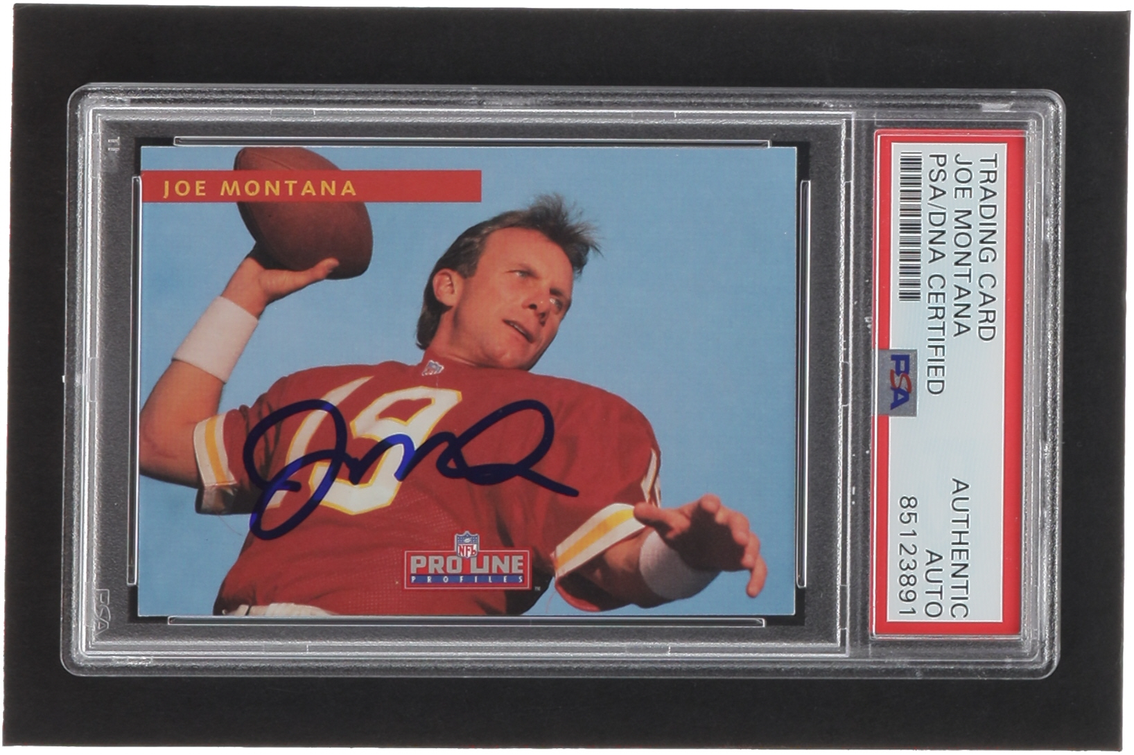 Joe Montana Signed 1993 Pro Line Profiles #559 (PSA) at PristineAuction.com Joe Montana Signed 1993 Pro Line Profiles #559 (PSA) at PristineAuction.com