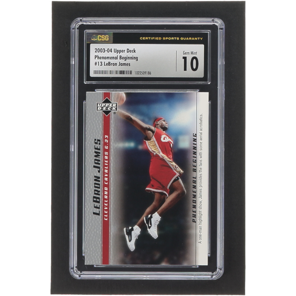 2004 upper deck lebron james phenomenal beginning