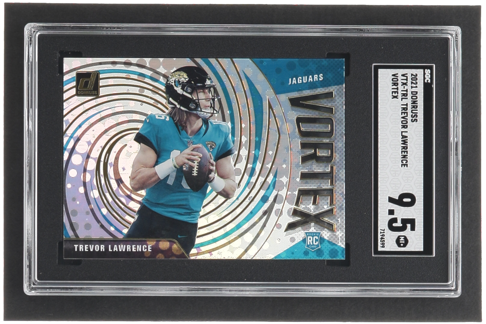 Trevor Lawrence 2021 Donruss Vortex #21 RC (SGC 9.5) at PristineAuction.com Trevor Lawrence 2021 Donruss Vortex #21 RC (SGC 9.5) at PristineAuction.com