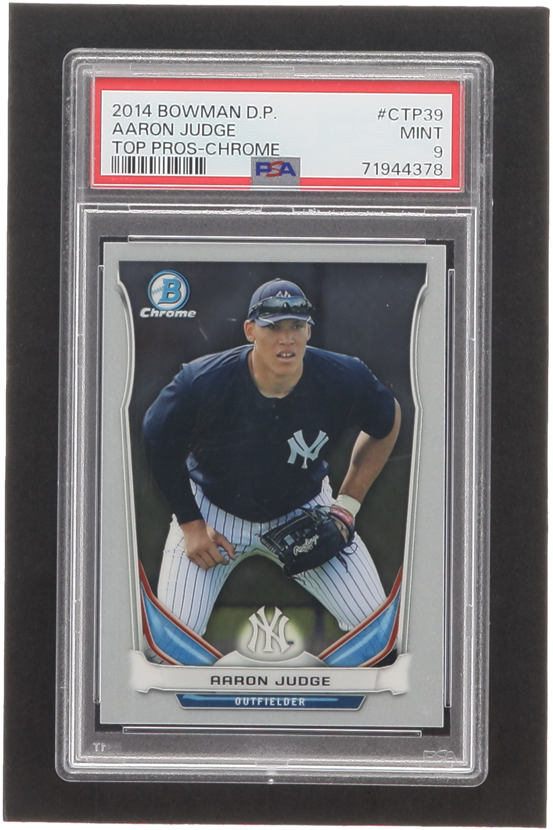Aaron Judge 2014 Bowman Chrome Draft Top Prospects #CTP39 RC (PSA 9) at PristineAuction.com Aaron Judge 2014 Bowman Chrome Draft Top Prospects #CTP39 RC (PSA 9) at PristineAuction.com