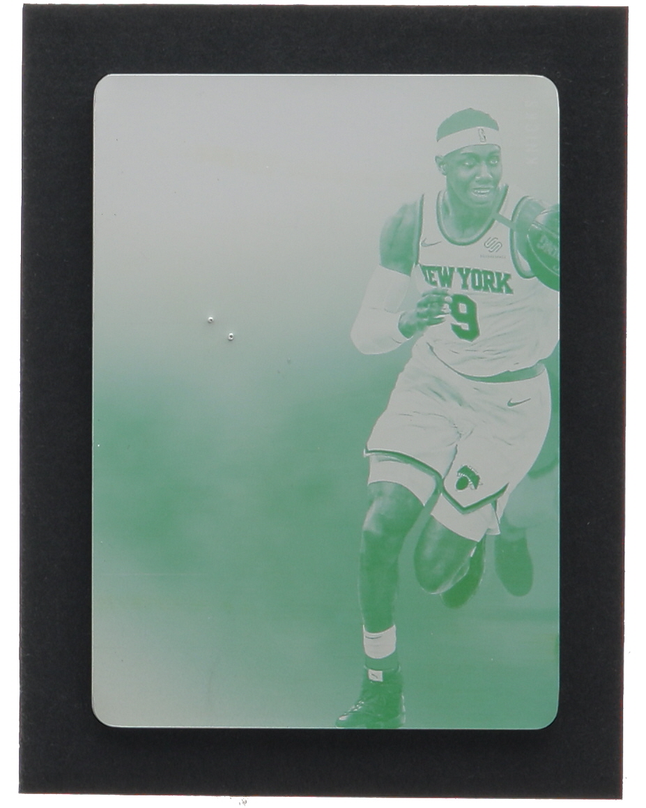 RJ Barrett 2019-20 Panini Eminence Rookie Autographs Platinum Bar Printing Plates Yellow #12 RC #1/1 at PristineAuction.com RJ Barrett 2019-20 Panini Eminence Rookie Autographs Platinum Bar Printing Plates Yellow #12 RC #1/1 at PristineAuction.com