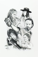 "The Walking Dead" LE 12x18 Lithograph By Brian Barton #/250 (PA) at PristineAuction.com