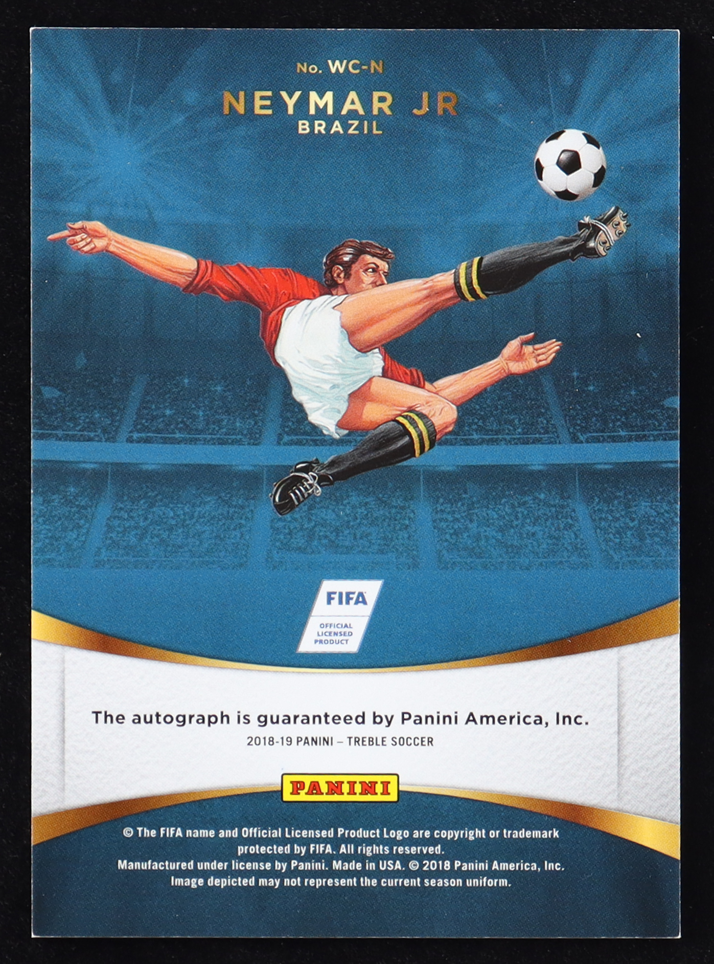 PANINI TREBLE ネイマール　サイン PANINI ネイマール 直筆サインカード の展示中 || Museum of