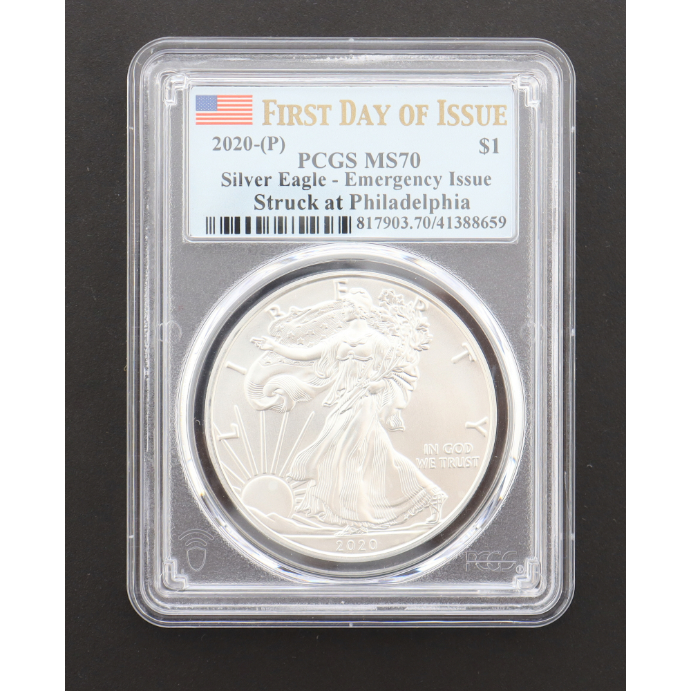 2020(P) American Silver Eagle First Day of Issue Emergency Issue