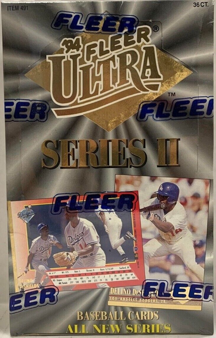 1994 Fleer Ultra Series 2 Baseball Hobby Box with (36) Packs at PristineAuction.com 1994 Fleer Ultra Series 2 Baseball Hobby Box with (36) Packs at PristineAuction.com