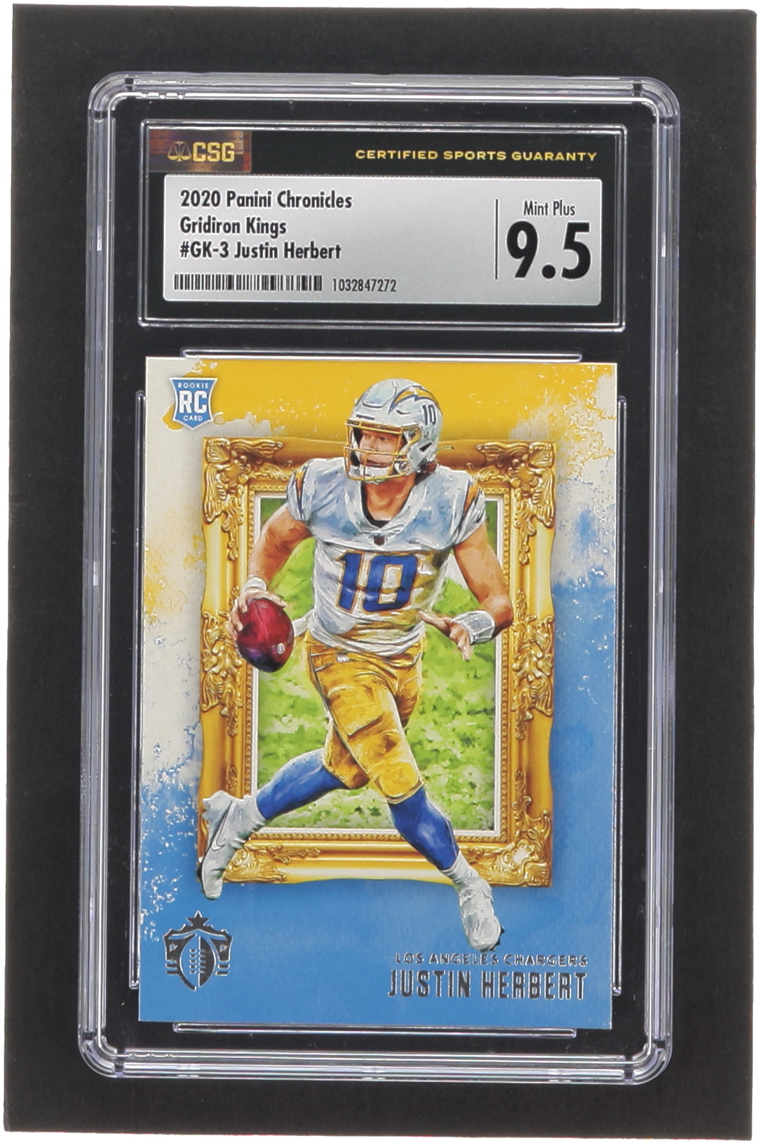 Justin Herbert 2020 Gridiron Kings #3 RC (CSG 9.5) at PristineAuction.com Justin Herbert 2020 Gridiron Kings #3 RC (CSG 9.5) at PristineAuction.com