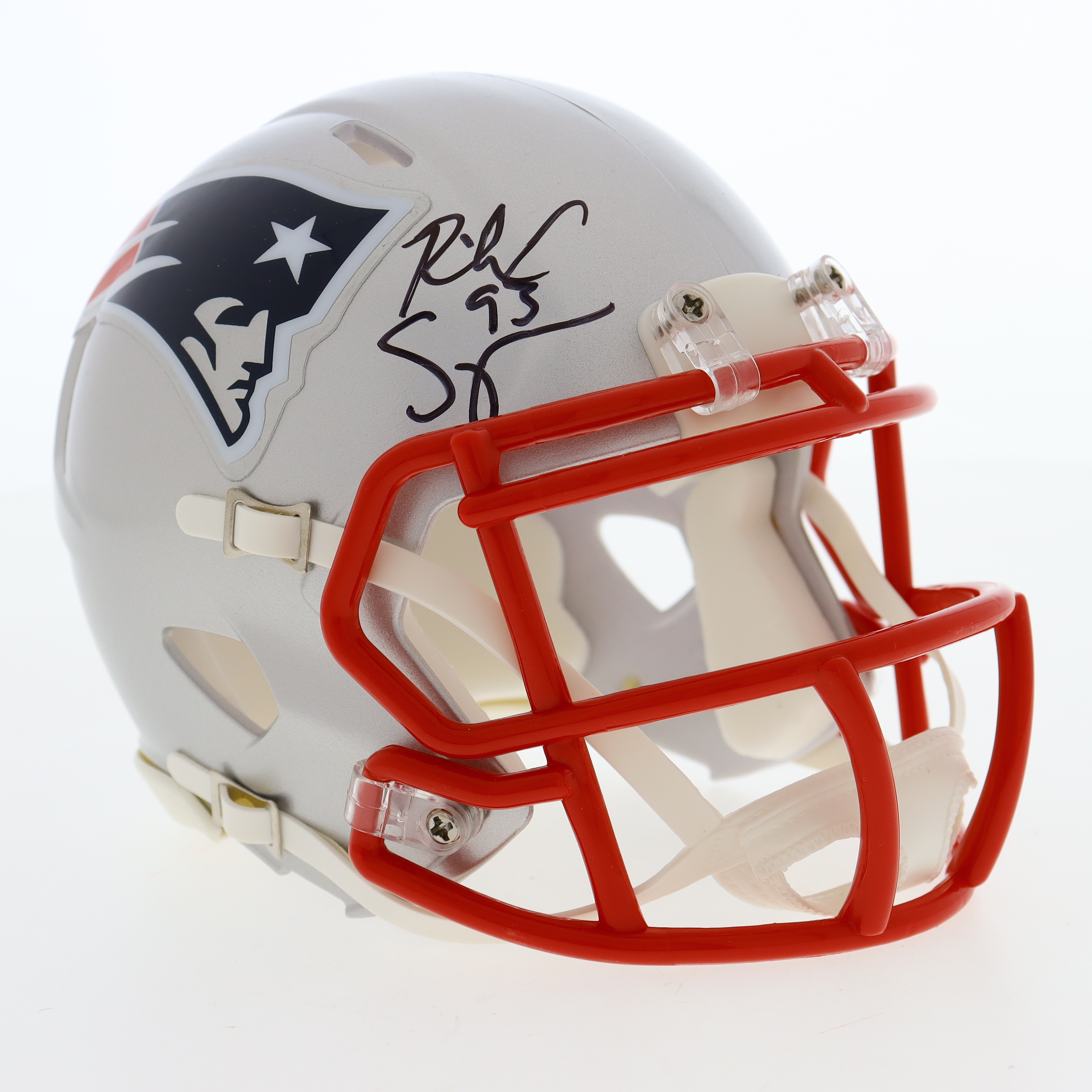 Richard Seymour Signed Patriots Speed Mini Helmet (Beckett & Prova) at PristineAuction.com Richard Seymour Signed Patriots Speed Mini Helmet (Beckett & Prova) at PristineAuction.com
