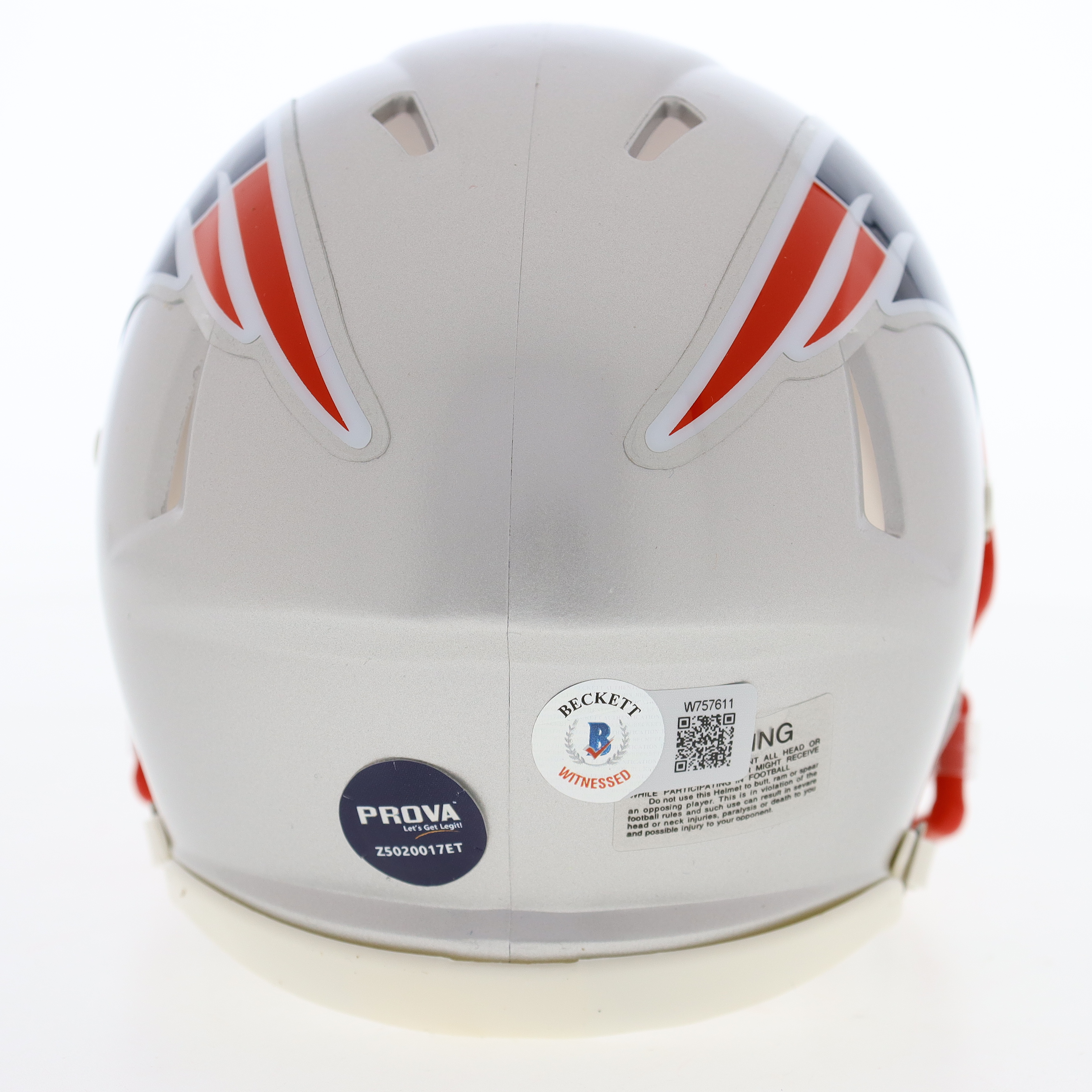 Richard Seymour Signed Patriots Speed Mini Helmet (Beckett & Prova) at PristineAuction.com Richard Seymour Signed Patriots Speed Mini Helmet (Beckett & Prova) at PristineAuction.com