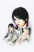 "Wednesday Adams" Wednesday LE 12x18 Lithograph By Brian Barton #/250 (PA) at PristineAuction.com