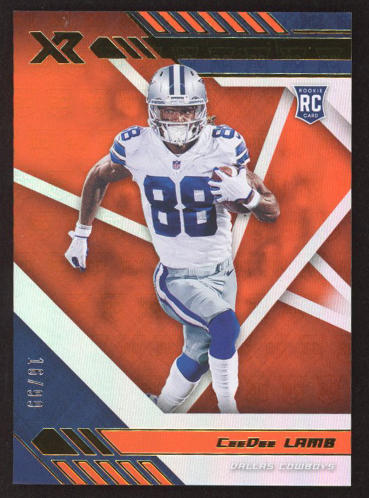CeeDee Lamb 2020 Panini XR Orange #106 RC #16/99