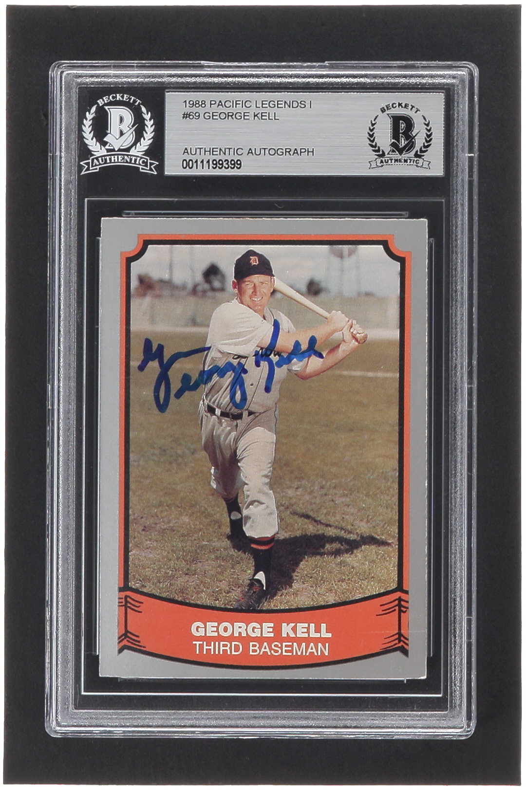 George Kell Signed 1988 Pacific Legends I #69 (BGS) at PristineAuction.com George Kell Signed 1988 Pacific Legends I #69 (BGS) at PristineAuction.com