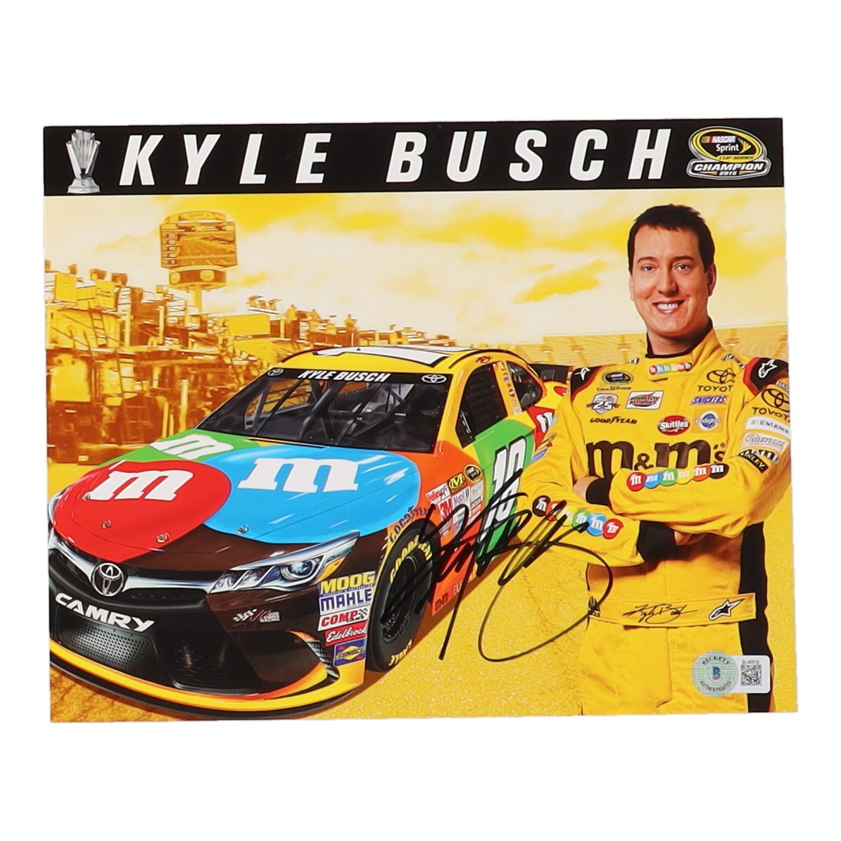 Kyle Busch Signed NASCAR 8x10 Photo (Beckett) at PristineAuction.com Kyle Busch Signed NASCAR 8x10 Photo (Beckett) at PristineAuction.com