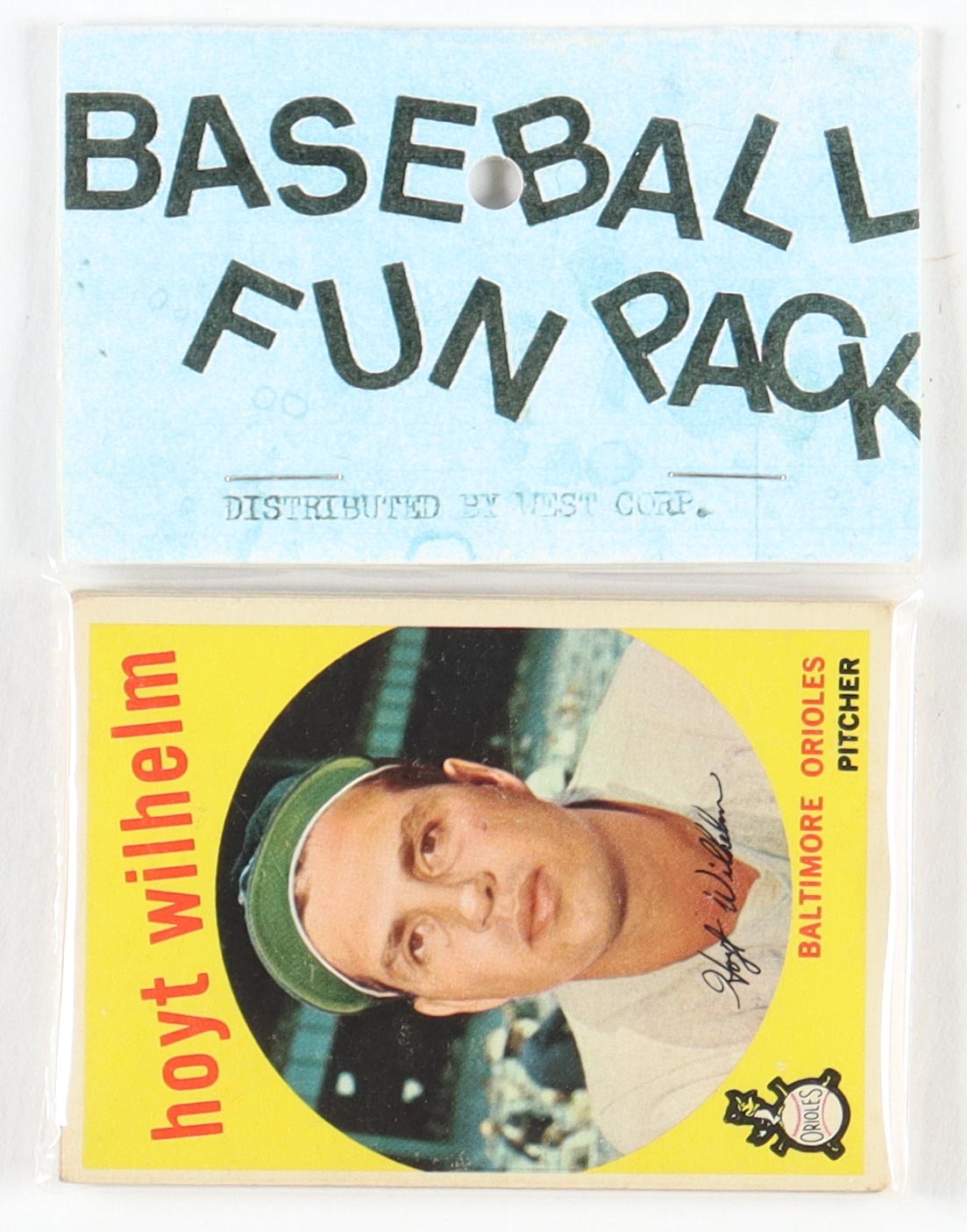 1959 Topps Baseball Fun Pack with (10) Cards at PristineAuction.com 1959 Topps Baseball Fun Pack with (10) Cards at PristineAuction.com