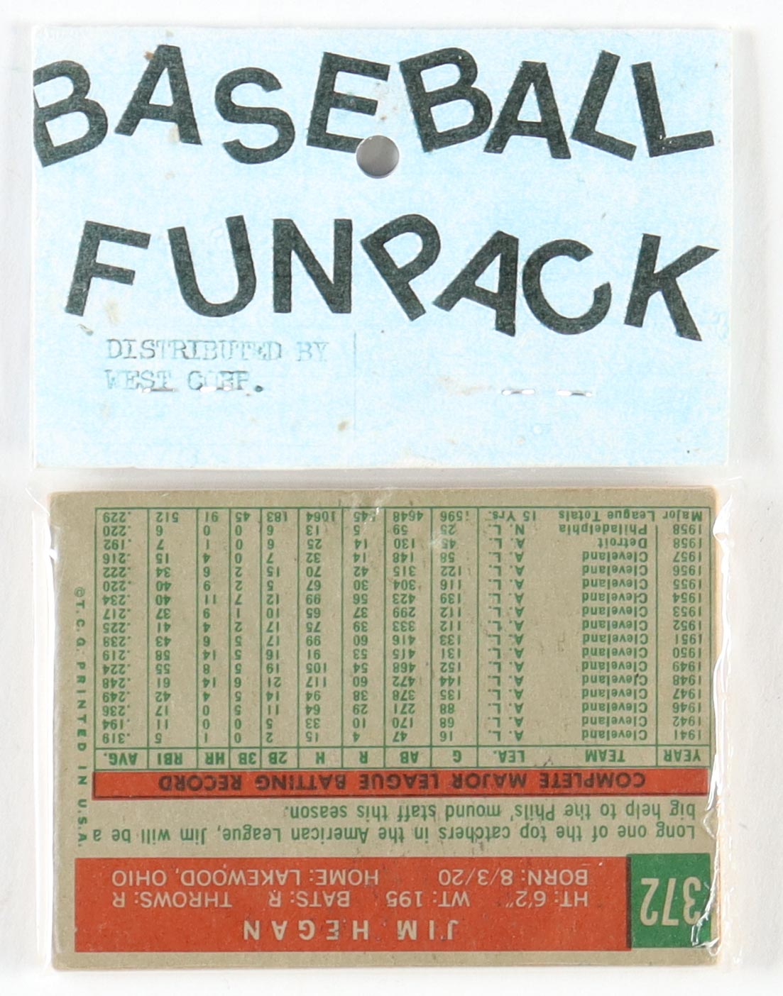 1959 Topps Baseball Fun Pack with (10) Cards at PristineAuction.com 1959 Topps Baseball Fun Pack with (10) Cards at PristineAuction.com