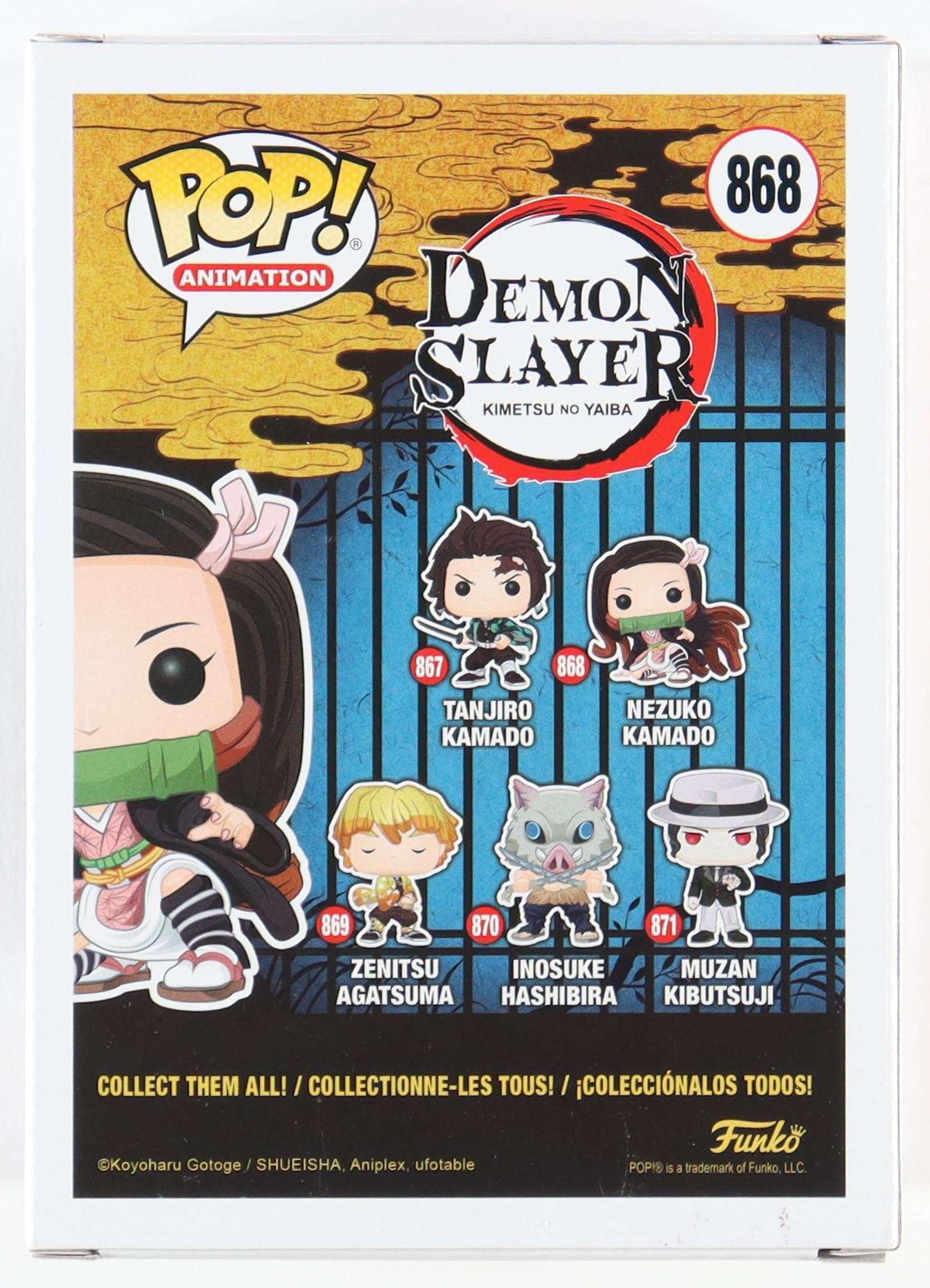 Abby Trott Signed "Demon Slayer" #868 Nezuko Kamado Funko Pop! Vinyl Figure with Extensive Inscription (Beckett) at PristineAuction.com Abby Trott Signed "Demon Slayer" #868 Nezuko Kamado Funko Pop! Vinyl Figure with Extensive Inscription (Beckett) at PristineAuction.com