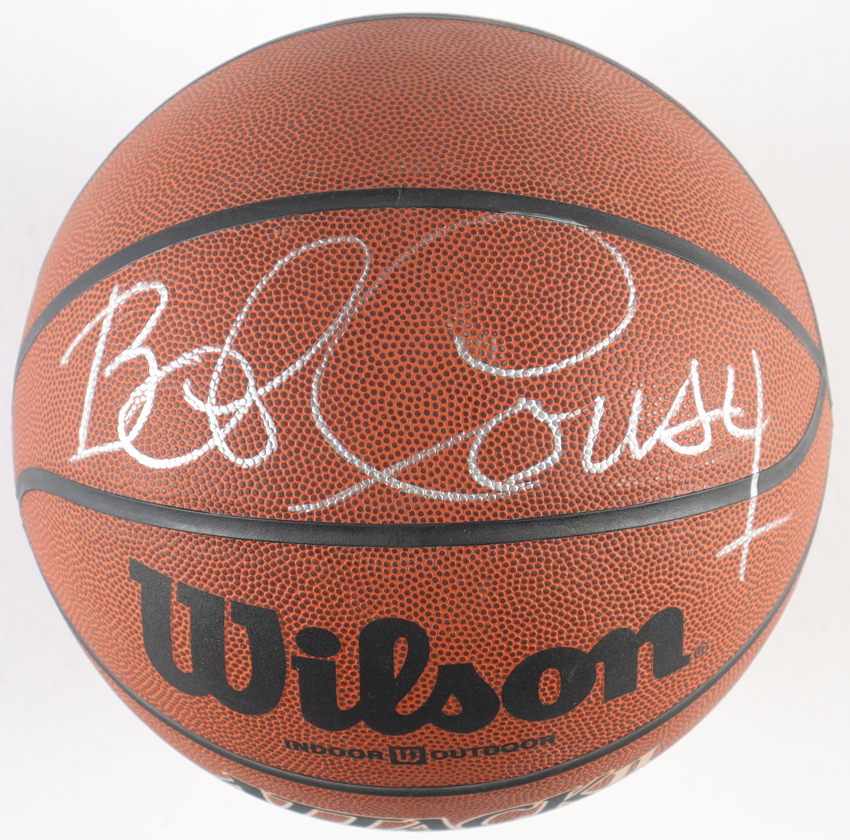 Bob Cousy Signed NBA Basketball with Display Case (Beckett) at PristineAuction.com Bob Cousy Signed NBA Basketball with Display Case (Beckett) at PristineAuction.com