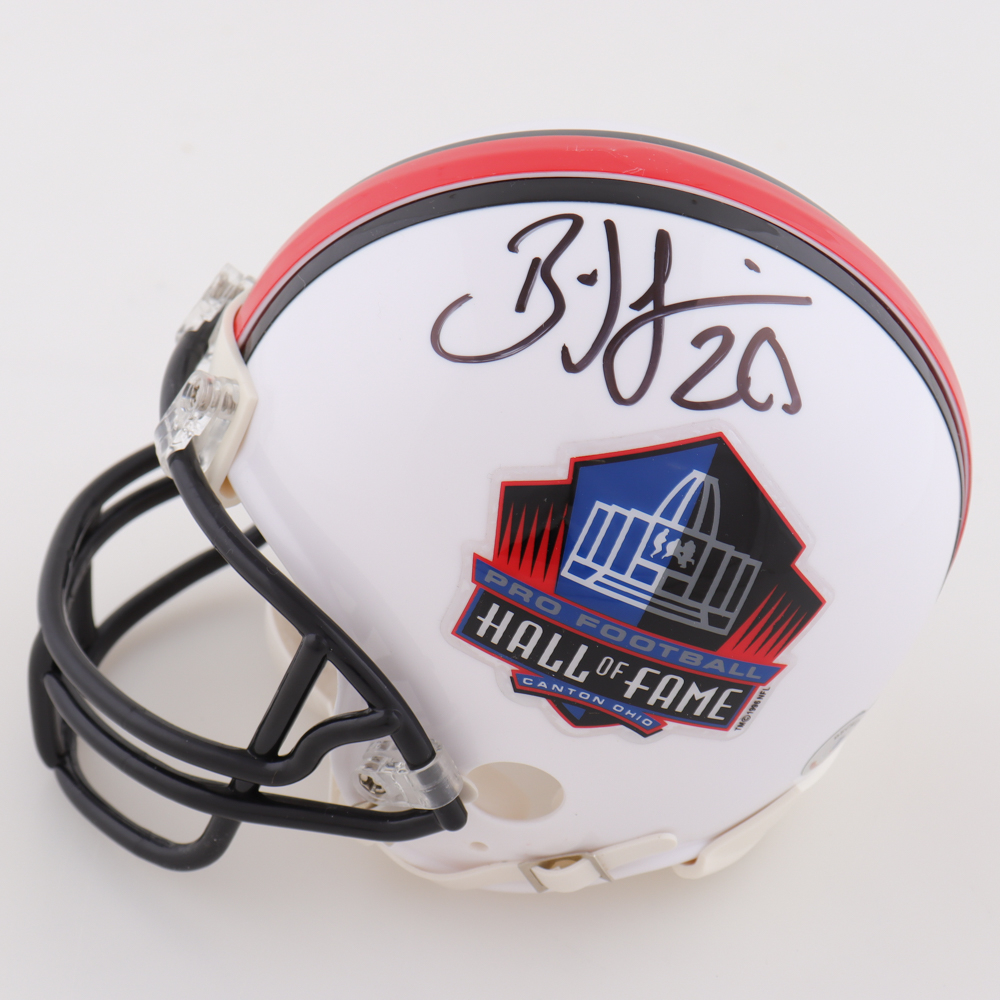 Brian Dawkins Signed Hall of Fame Logo Mini Helmet (Beckett) Pristine