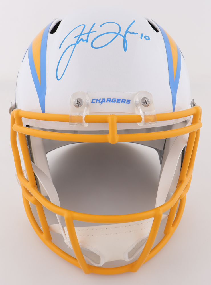 Justin Herbert Signed Chargers Full-Size Speed Helmet (Beckett) at PristineAuction.com Justin Herbert Signed Chargers Full-Size Speed Helmet (Beckett) at PristineAuction.com