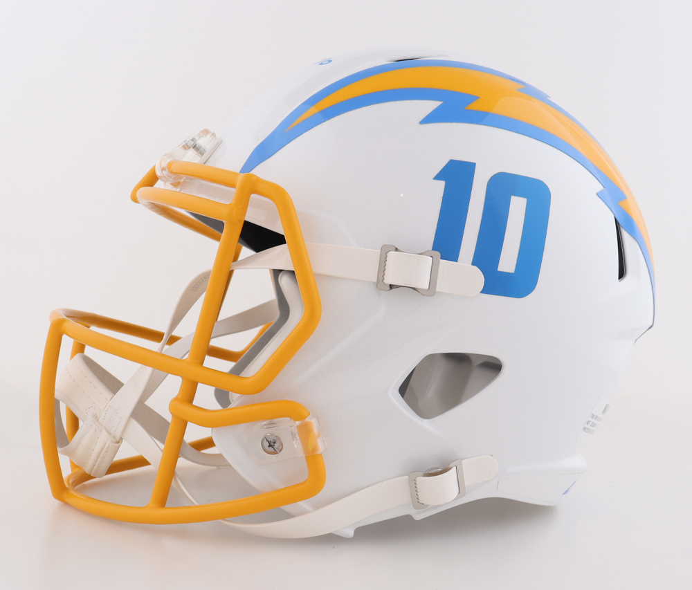 Justin Herbert Signed Chargers Full-Size Speed Helmet (Beckett) at PristineAuction.com Justin Herbert Signed Chargers Full-Size Speed Helmet (Beckett) at PristineAuction.com