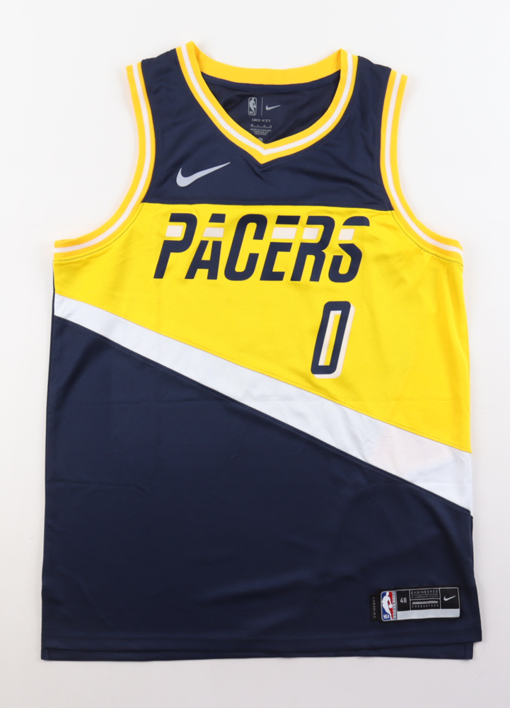 Tyrese Haliburton Signed Pacers Jersey (JSA) at PristineAuction.com Tyrese Haliburton Signed Pacers Jersey (JSA) at PristineAuction.com