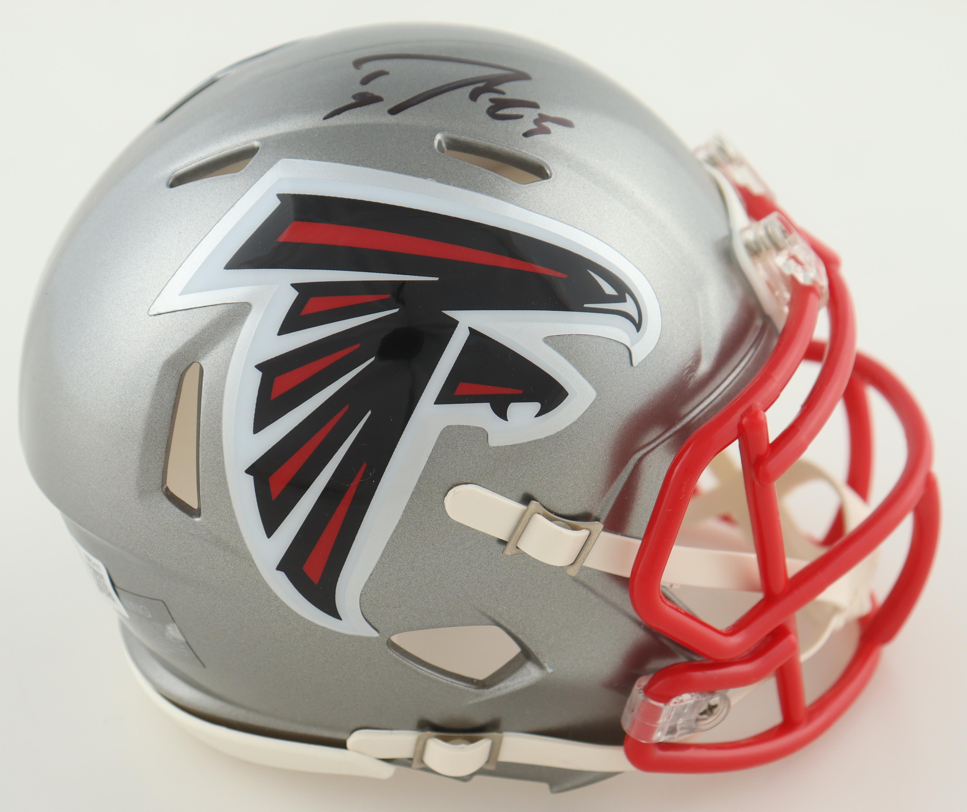 Tyler Allgeier Signed Falcons Flash Alternate Speed Mini Helmet (Beckett) at PristineAuction.com Tyler Allgeier Signed Falcons Flash Alternate Speed Mini Helmet (Beckett) at PristineAuction.com