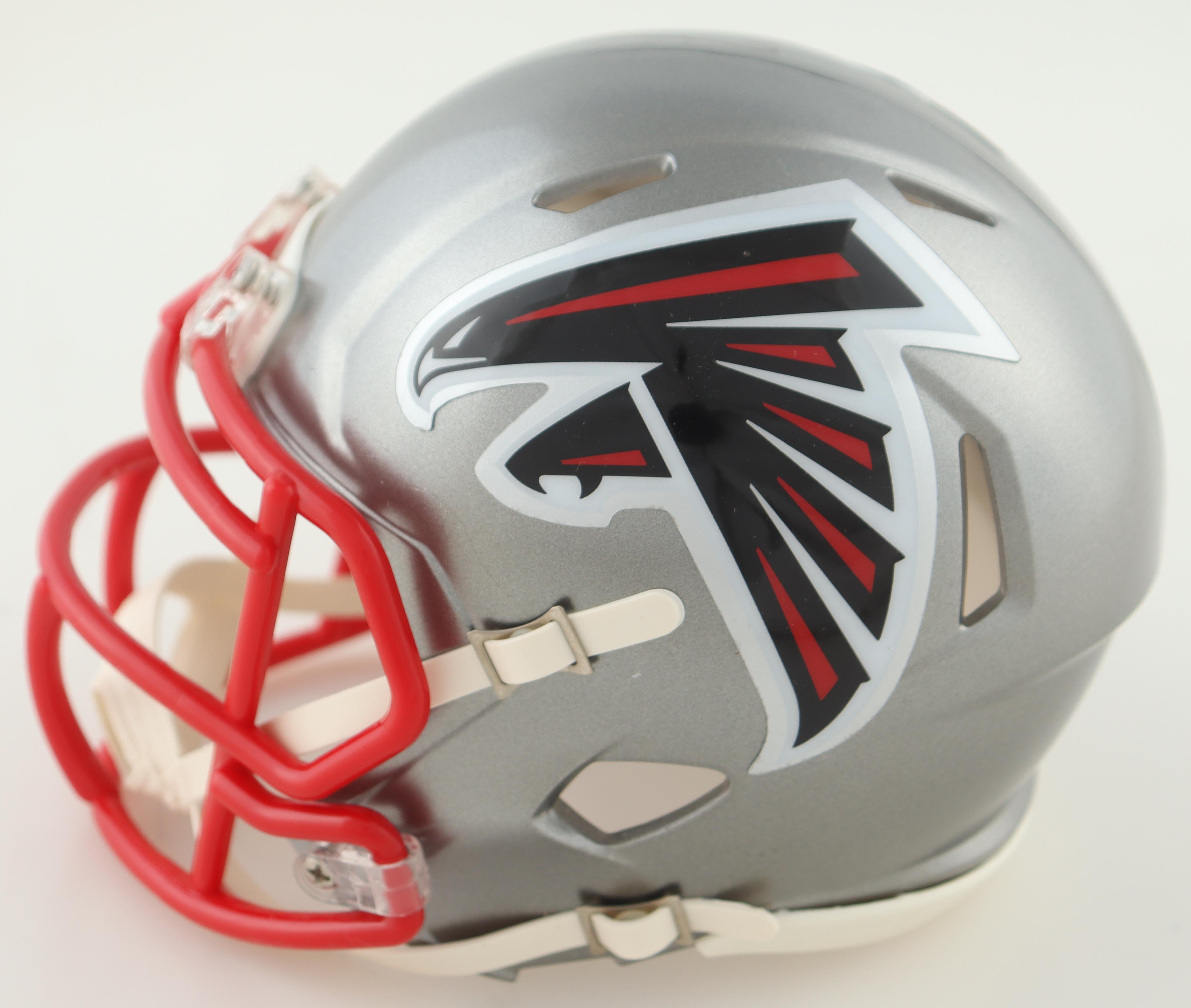 Tyler Allgeier Signed Falcons Flash Alternate Speed Mini Helmet (Beckett) at PristineAuction.com Tyler Allgeier Signed Falcons Flash Alternate Speed Mini Helmet (Beckett) at PristineAuction.com