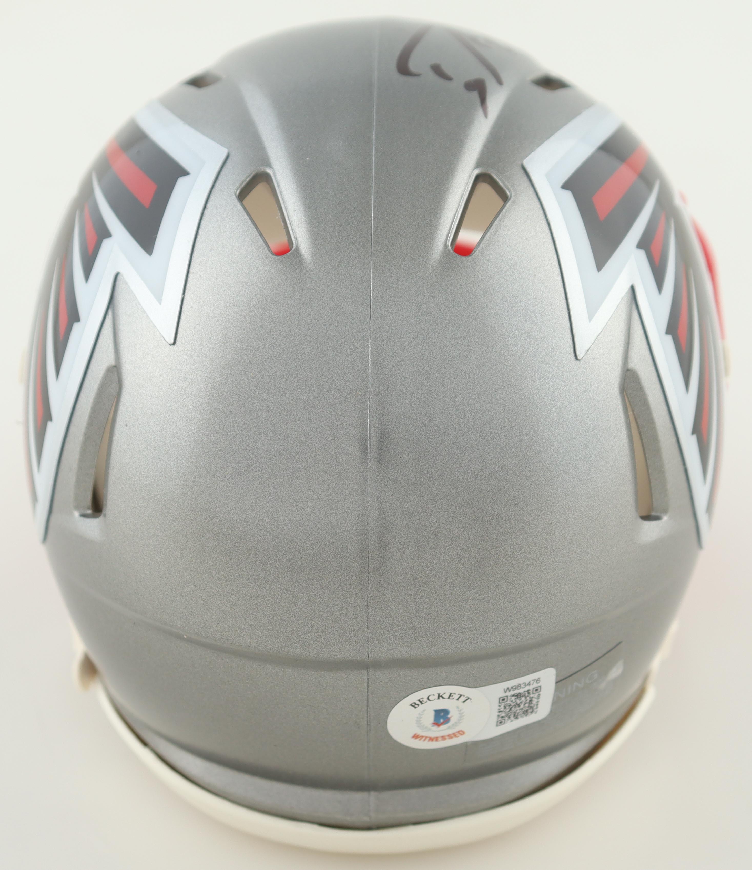 Tyler Allgeier Signed Falcons Flash Alternate Speed Mini Helmet (Beckett) at PristineAuction.com Tyler Allgeier Signed Falcons Flash Alternate Speed Mini Helmet (Beckett) at PristineAuction.com