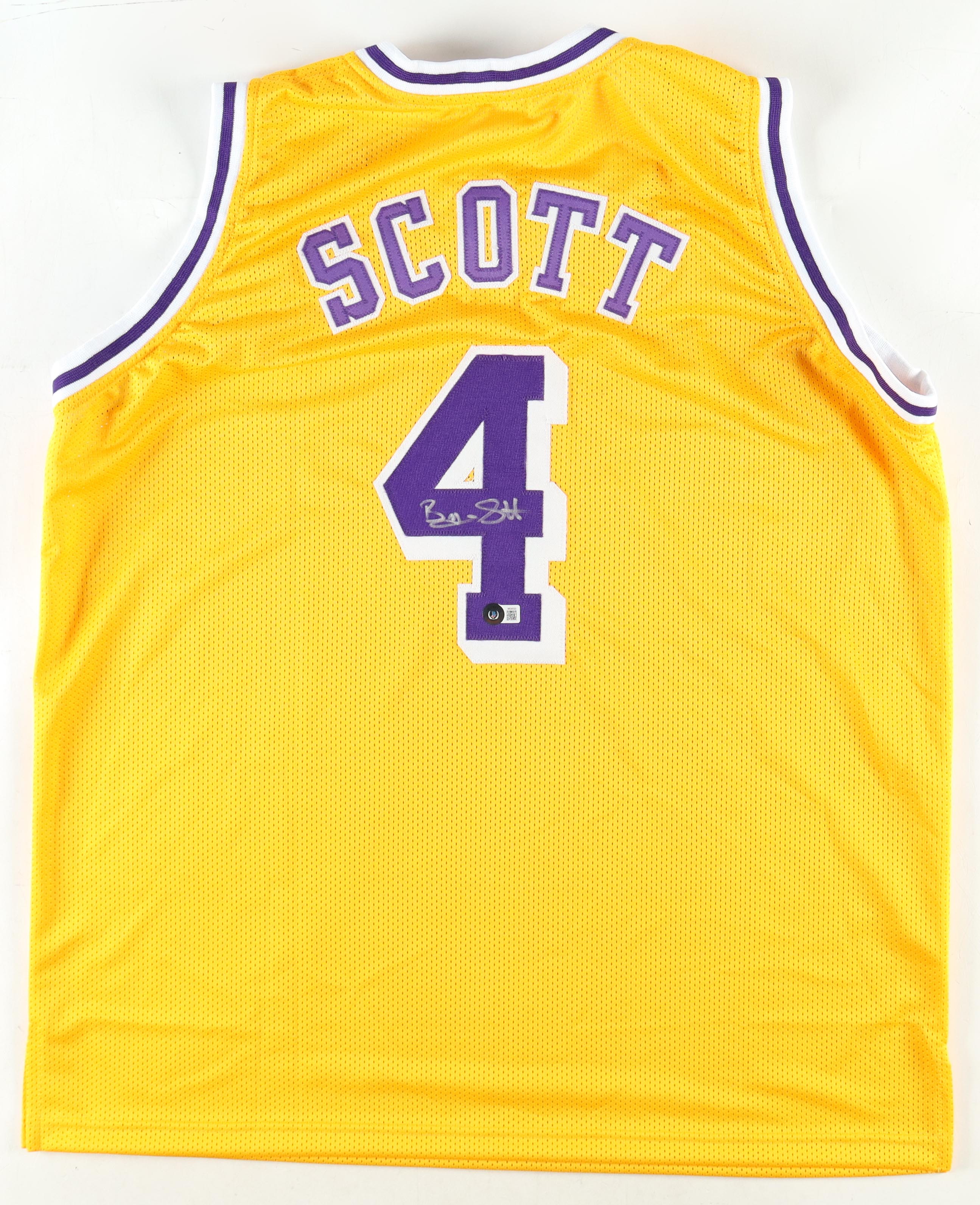 Byron Scott Signed Jersey (Beckett) at PristineAuction.com Byron Scott Signed Jersey (Beckett) at PristineAuction.com